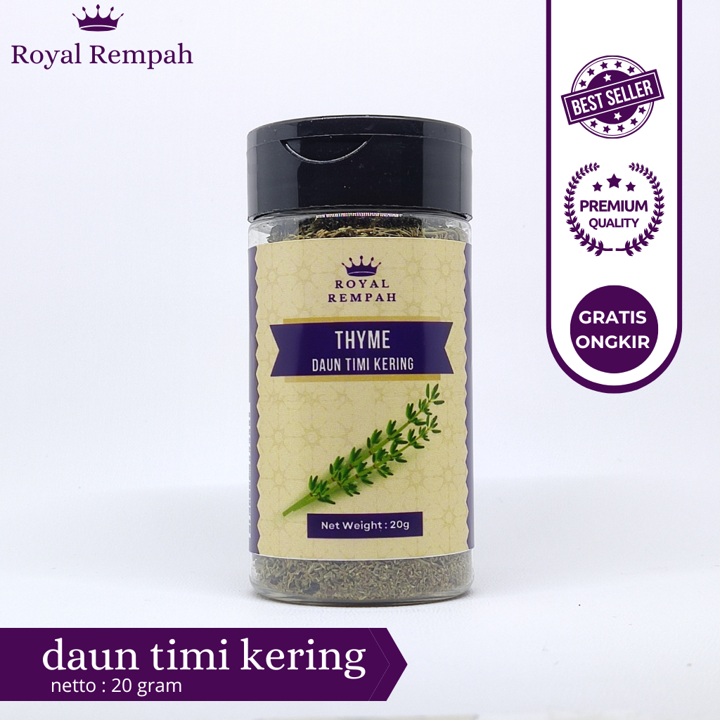 

Royal Rempah Daun Timi Kering - Dried Thyme Aromatik untuk Masakan Western & BBQ