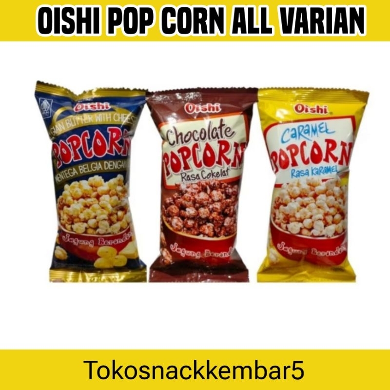 

OISHI pop Corn all varian Renceng isi 10