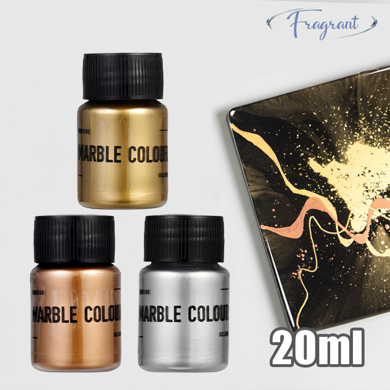 

【BARANG SPOT】Bubuk Mika Metal Marble Mica Powder 20ml Pewarna Resin Metalik Bubuk Pewarna Mica Metallic