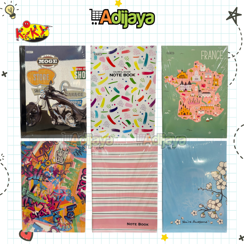 

Kiky Boxy 42 Lembar - Buku Tulis Boxy Notebook B5 1 Pak (10 pcs buku)