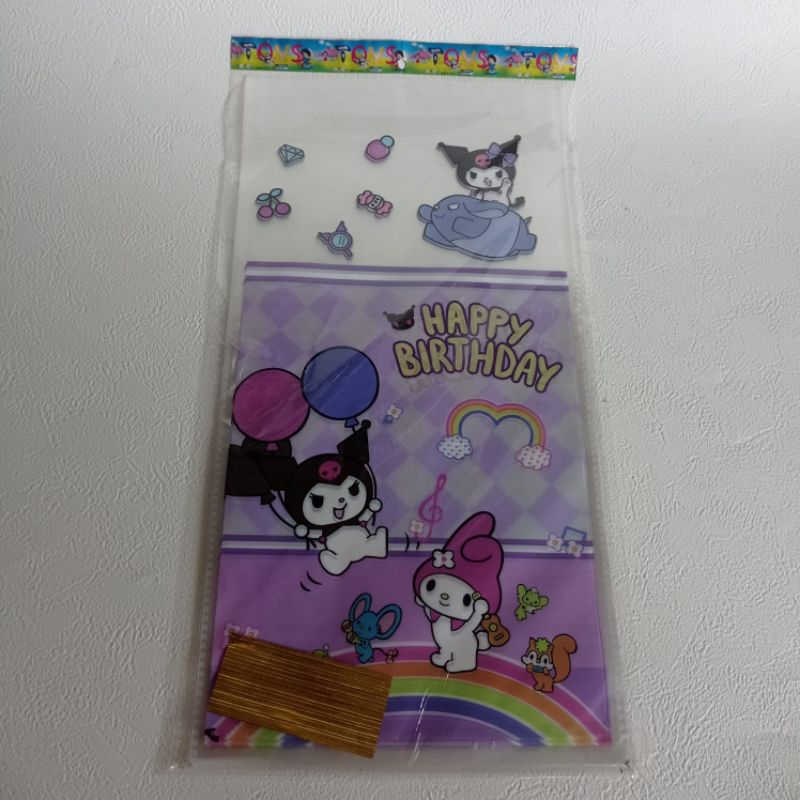 

isi 10 plastik Snack ulang tahun | UK 25x50 | opp transparan | karakter H