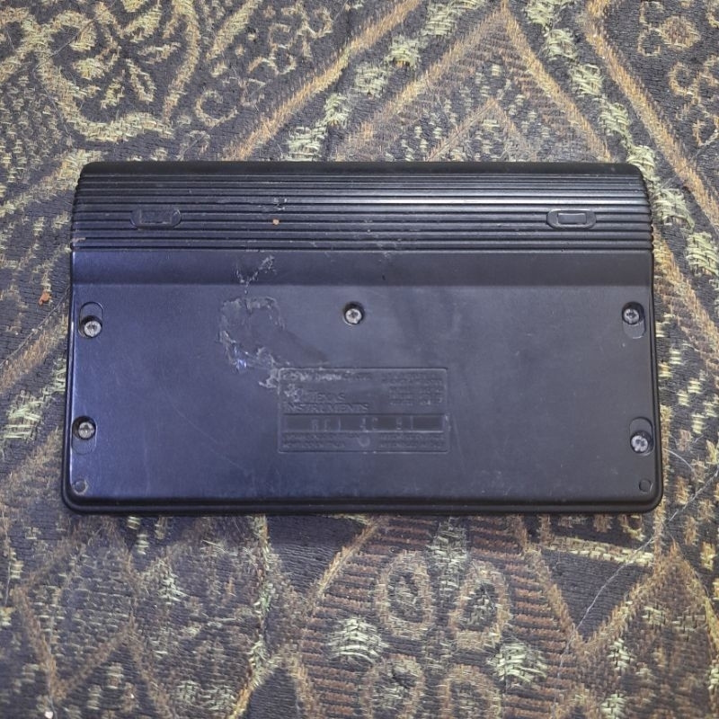 

Texas Instruments GALAXY 40 vintage kalkulator 1991 bekas nyala butuh service.