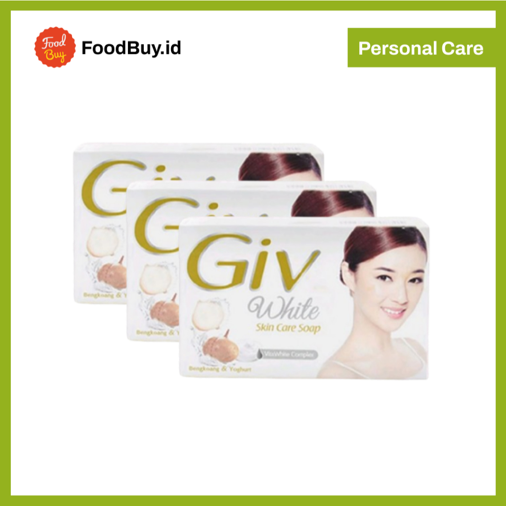 

Giv White Sabun Batang Bengkoang & Yogurt 100 gr (Isi 3)