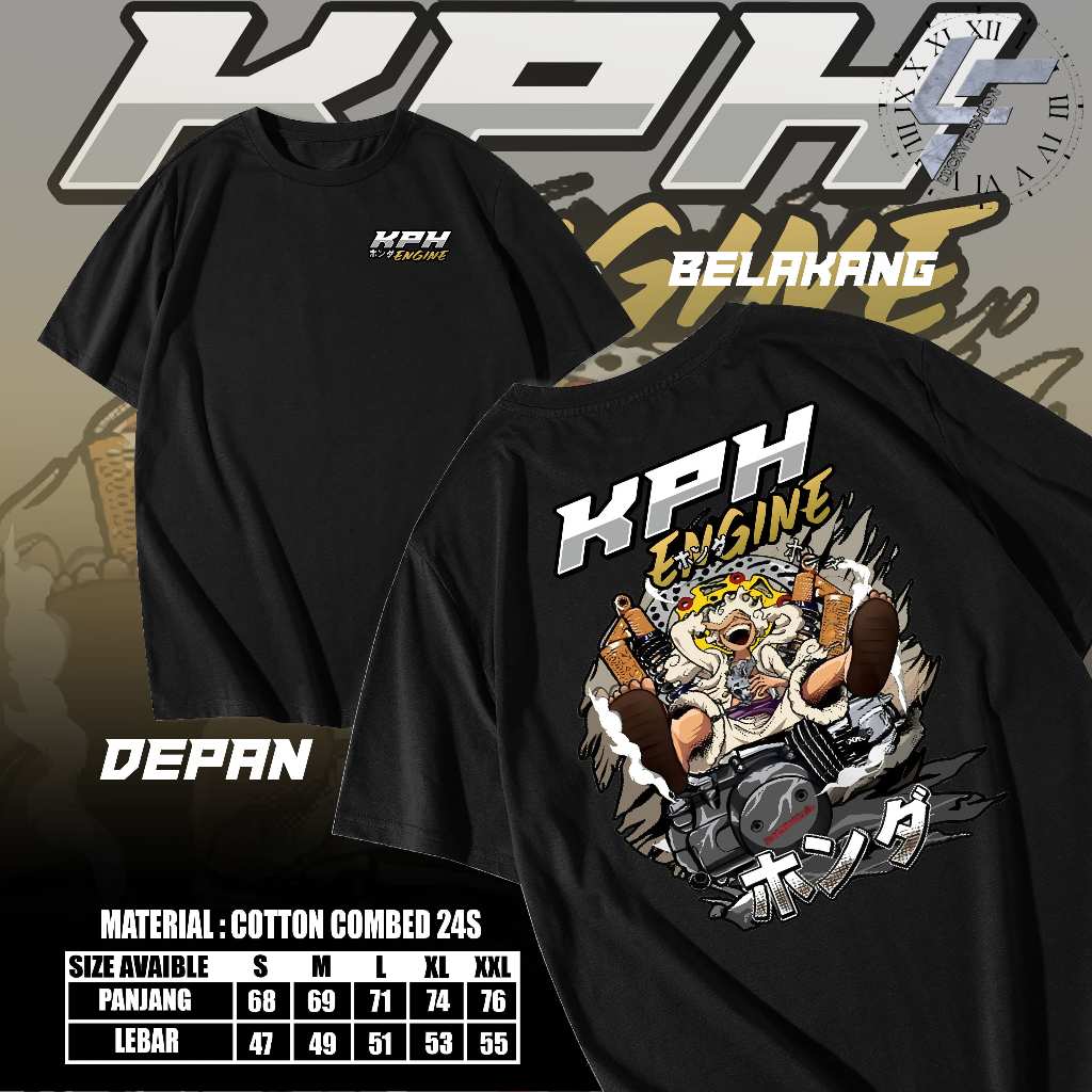 Baju Kaos Atasan Honda C Series Numpak Mesin Kph Gank Supra Bapak Distro Original Murah Keren Ukuran