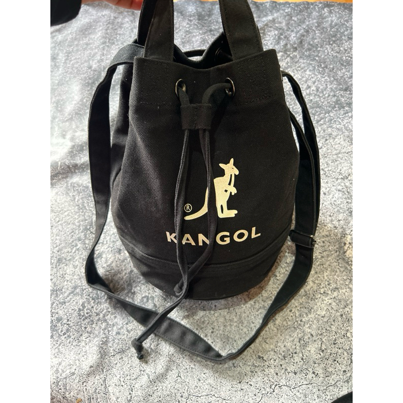 KANGOL ORIGINAL BRAND KANVAS SERUT BUCKET SLING BAG BRAND MONZA PRELOVED JEPANG