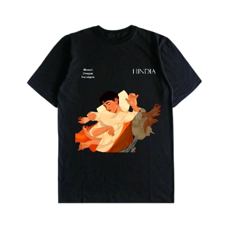 Kaos Tshirt Band Hindia - Menari Dengan Bayangan | Bahan Cotton Combed 24s