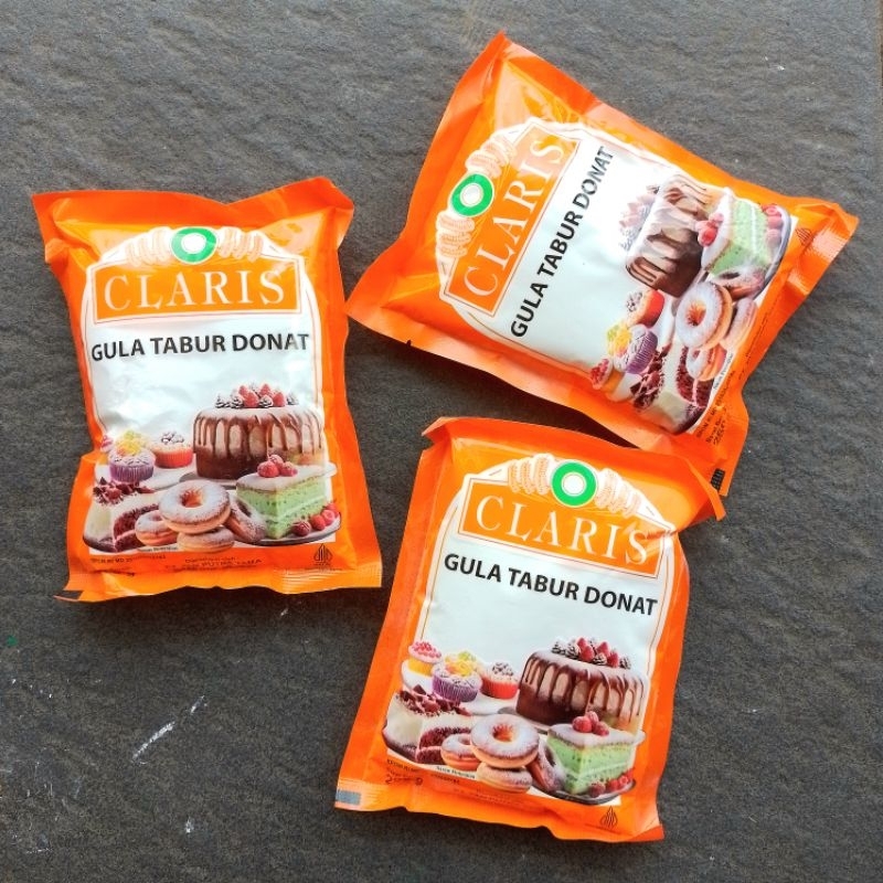 

Gula Halus Gula Donut Dusting Claris Orange Dingin 250gr ( Pcs ) [ Original ]