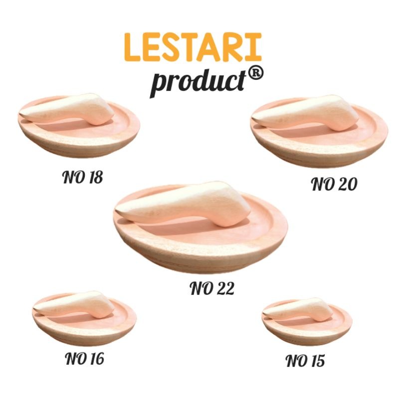 SATU SET COBEK KAYU + ULEKAN KAYU TERMURAH / COBEK KAYU / COBEK KAYU FREE ULEKAN/ COBEK KAYU MAHONI 