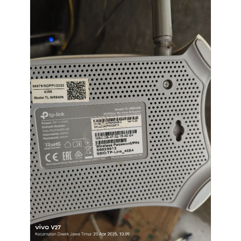 modem/router wan tp-link wr840N