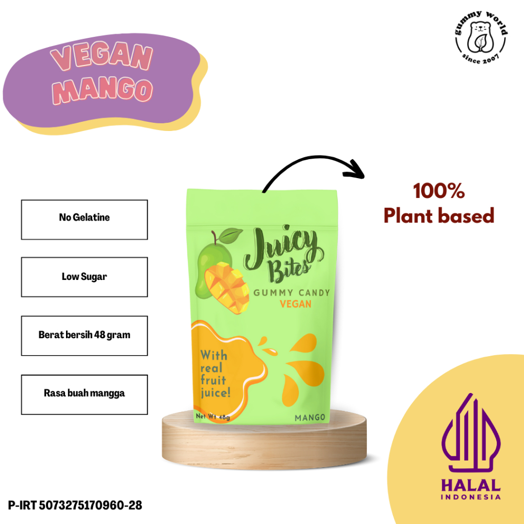 

Vegan Gummy (Mango Juice)