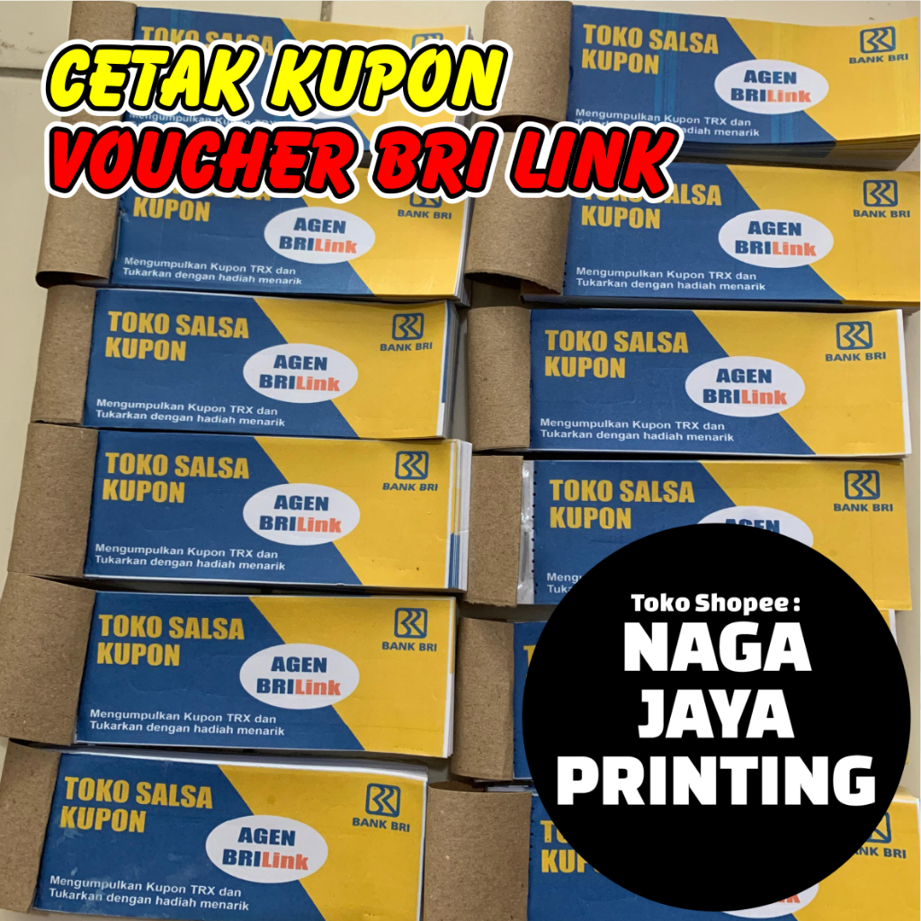 

CETAK VOUCHER BRI LINK / CETAK KUPON BRI LINK