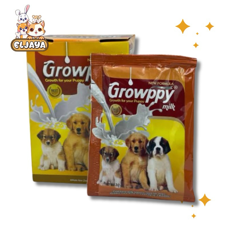 GROWPPY MILK / GROWPPY SUSU ANJING / SUSU ANAKAN ANAK / SUSU ANAK ANJING BERNUTRISI