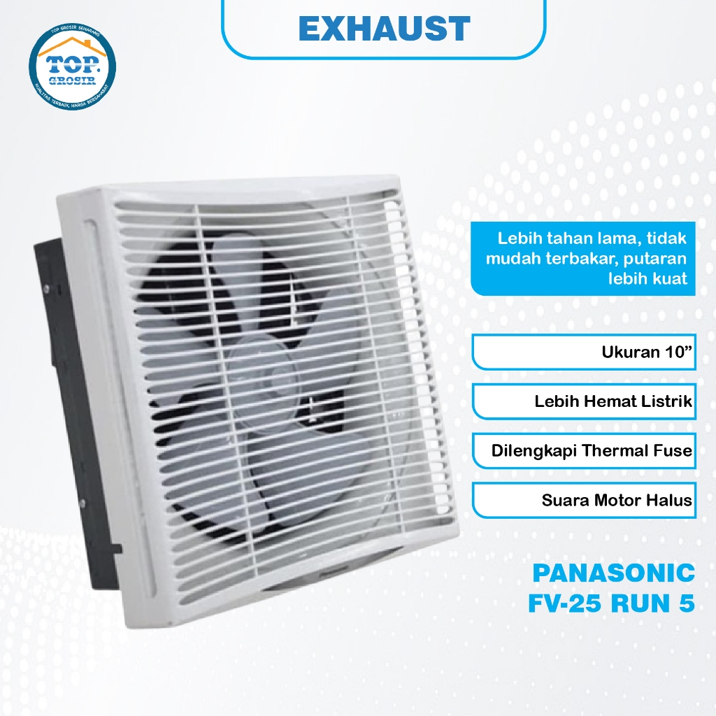 PANASONIC FV-25RUN5 [10INCH]/ FV-30RUN5 [12''] KIPAS ANGIN DINDING WALL EXHAUST IN OUT