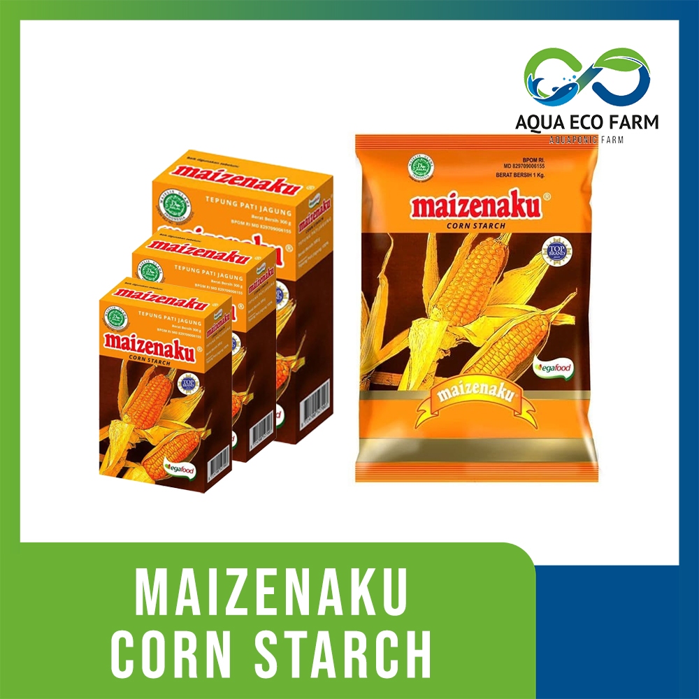 

[Aqua Eco Farm] Maizenaku Tepung Maizena 100 Gr / 150 Gr / 300 Gr/1 Kg Corn starch Bandung