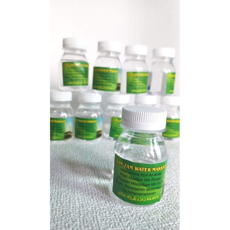 

Air Zam-Zam Kemasan 50ml / Air Zam Zam Kemasan Botol 50ml / Oleh-Oleh Haji dan Umroh