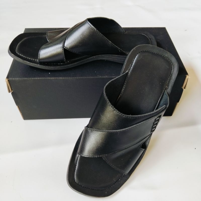 Sandal kulit pria/laki laki dewasa Sandal kulit Asli