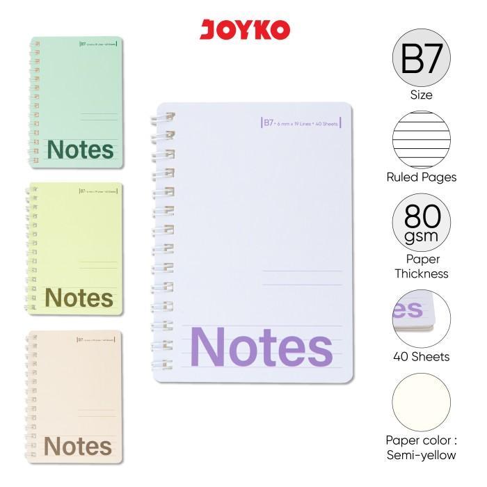 

Ruled Notebook Diary Agenda Buku Catatan Bergaris Joyko NB-742 B7