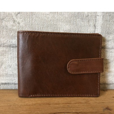DOMPET / LEATHER WALLET WITH BUTTON / DOMPET KULIT