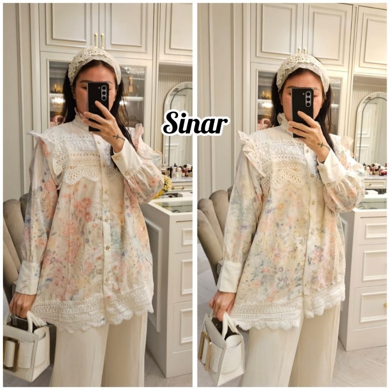 Meijiwang atasan atasan renda cantik CEMARA,SINAR,KENANGA,DIAH