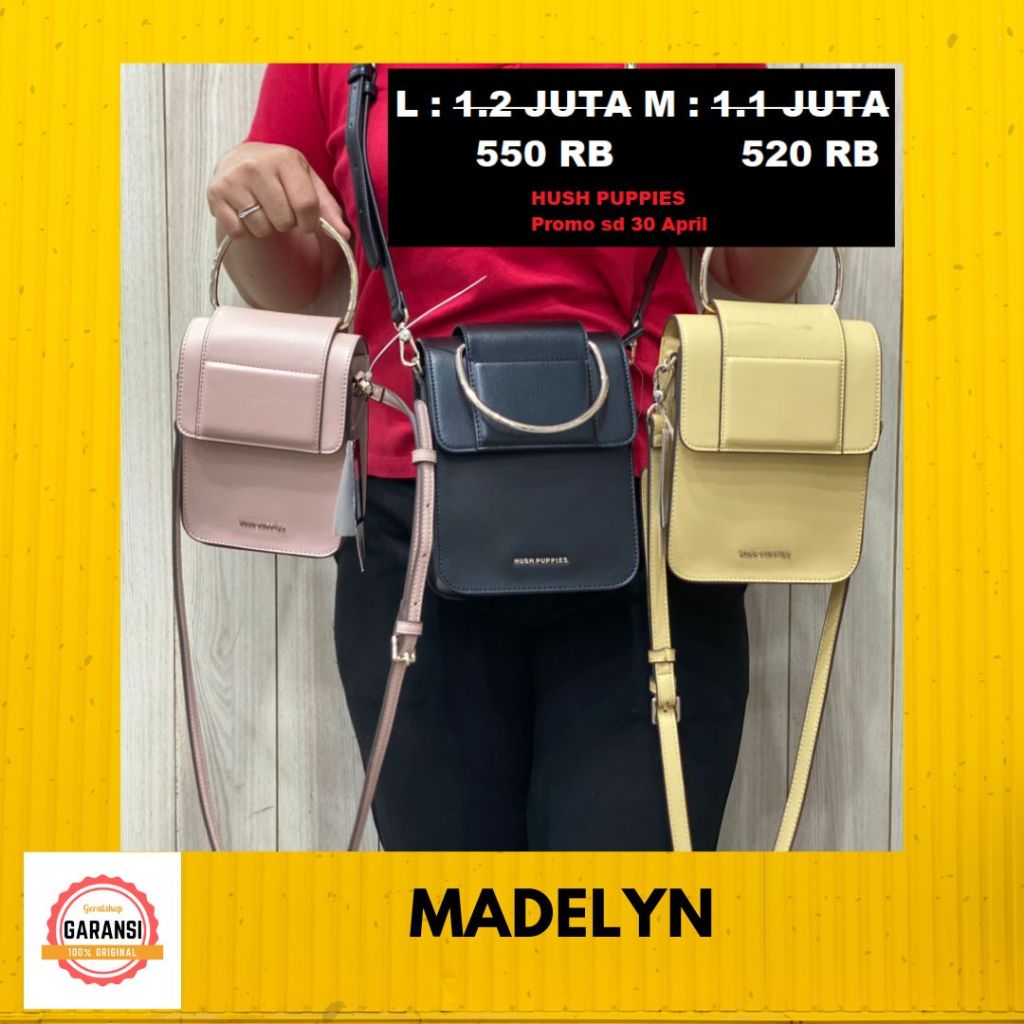 Tas wanita Hush Puppies sling bag seri MADELYN 100% original store