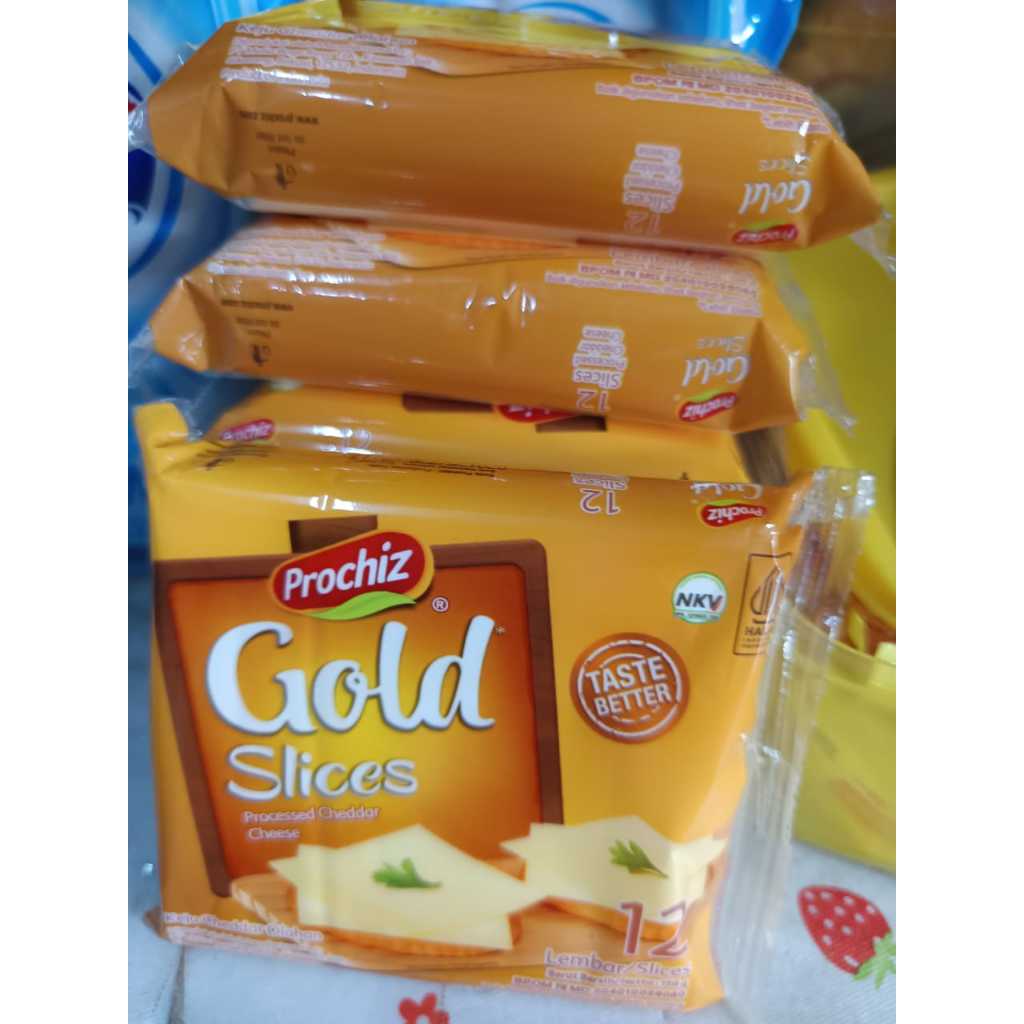 

Keju Prochiz Gold Slice's12 Lembar Original 100%
