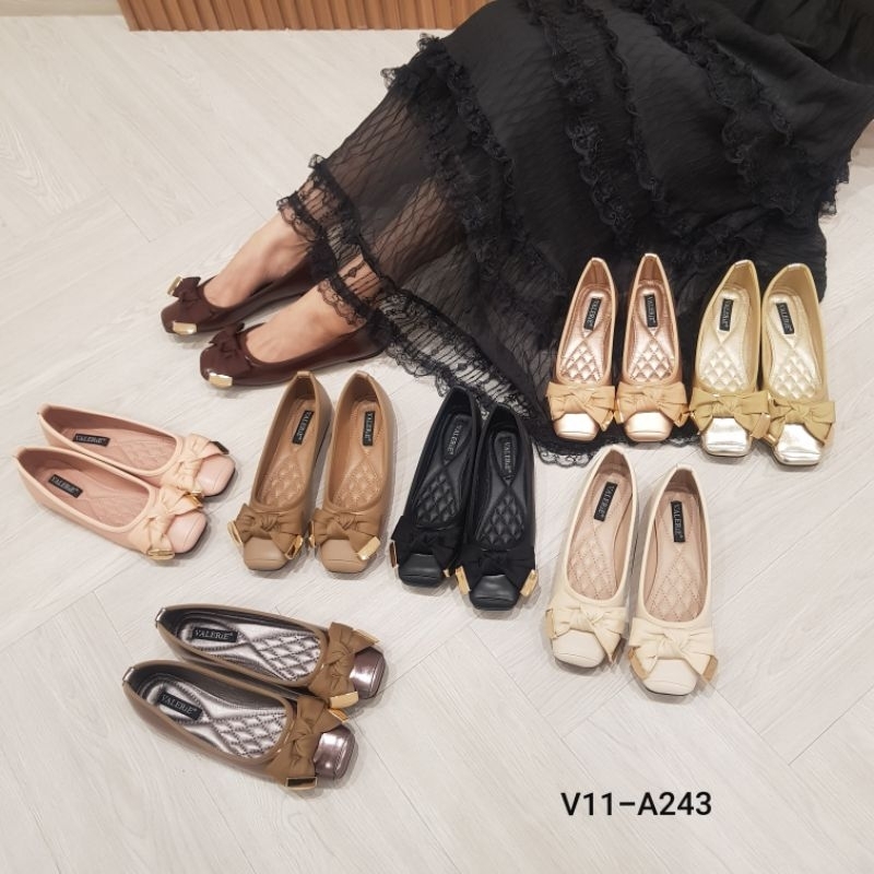 Valerie sepatu flat import dove size 35-43 V11-243