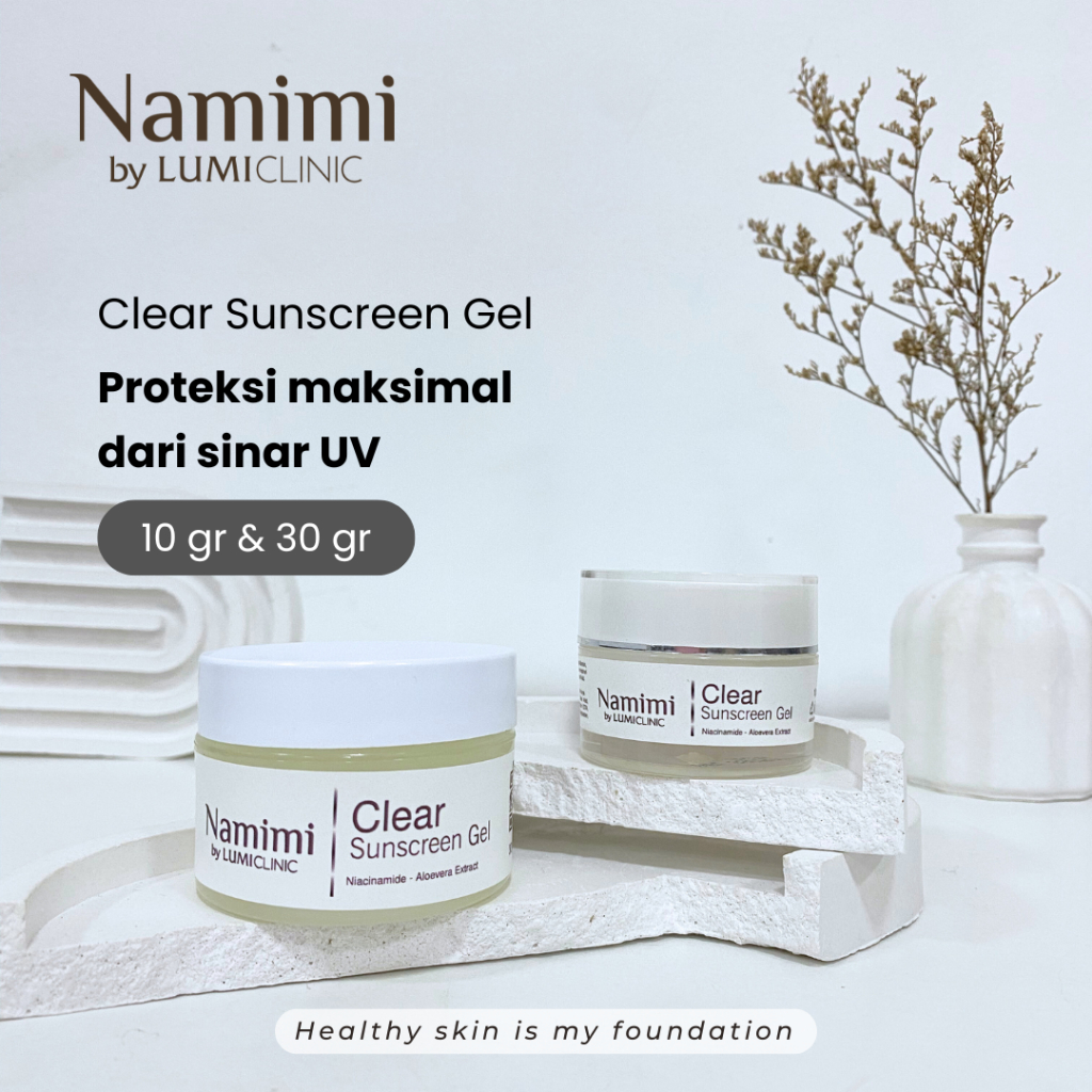 Clear Sunscreen  Gel Namimi By LumiClinic - 10gr dan 30gr