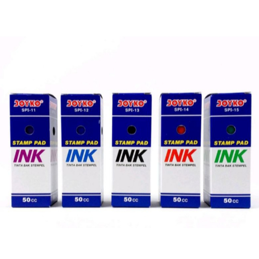 

Joyko Stamp Pad Ink Refill Tinta UNGU,HITAM,BIRU,MERAH (PCS)