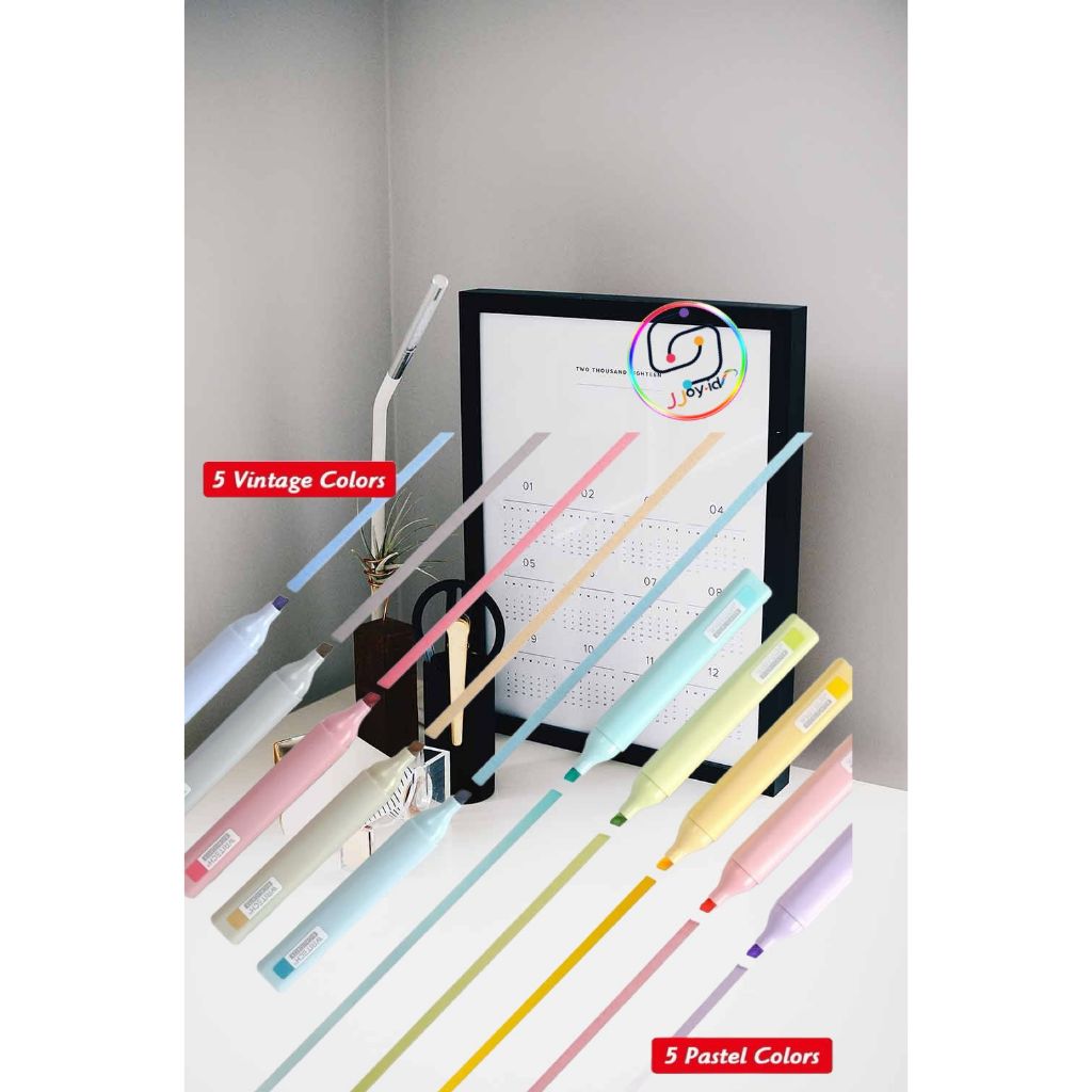 

Ay00! Stabilo Aesthetic Highlighter Set - Pastel Colors for Journaling WRITECH W-832