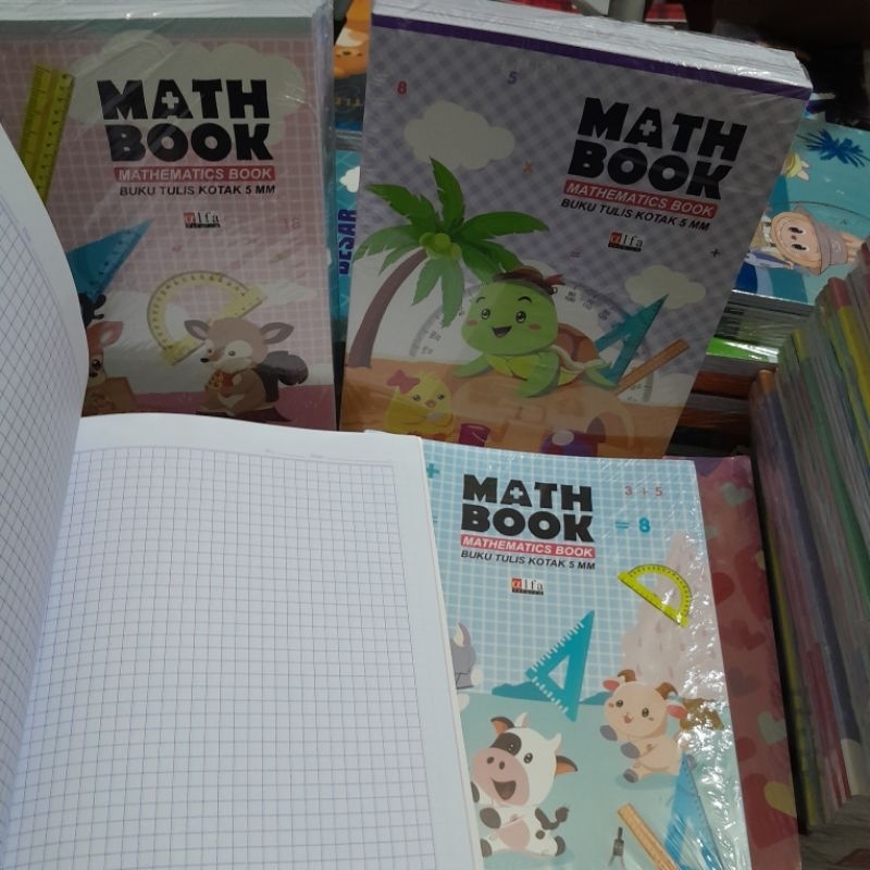 

1 pak isi 10 Buku Kotak Kecil 38 lembar Matematika Alfa