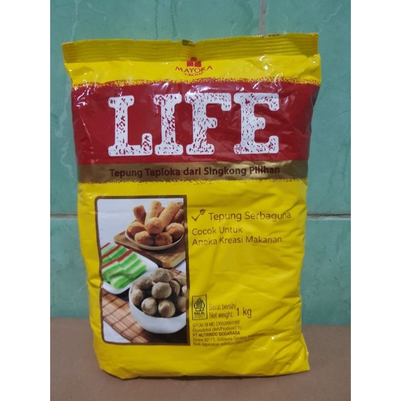 

Tepung Tapioka LIFE By Mayora | Tepung Kanji | Tepung Singkong | Kemasan 1 Kg