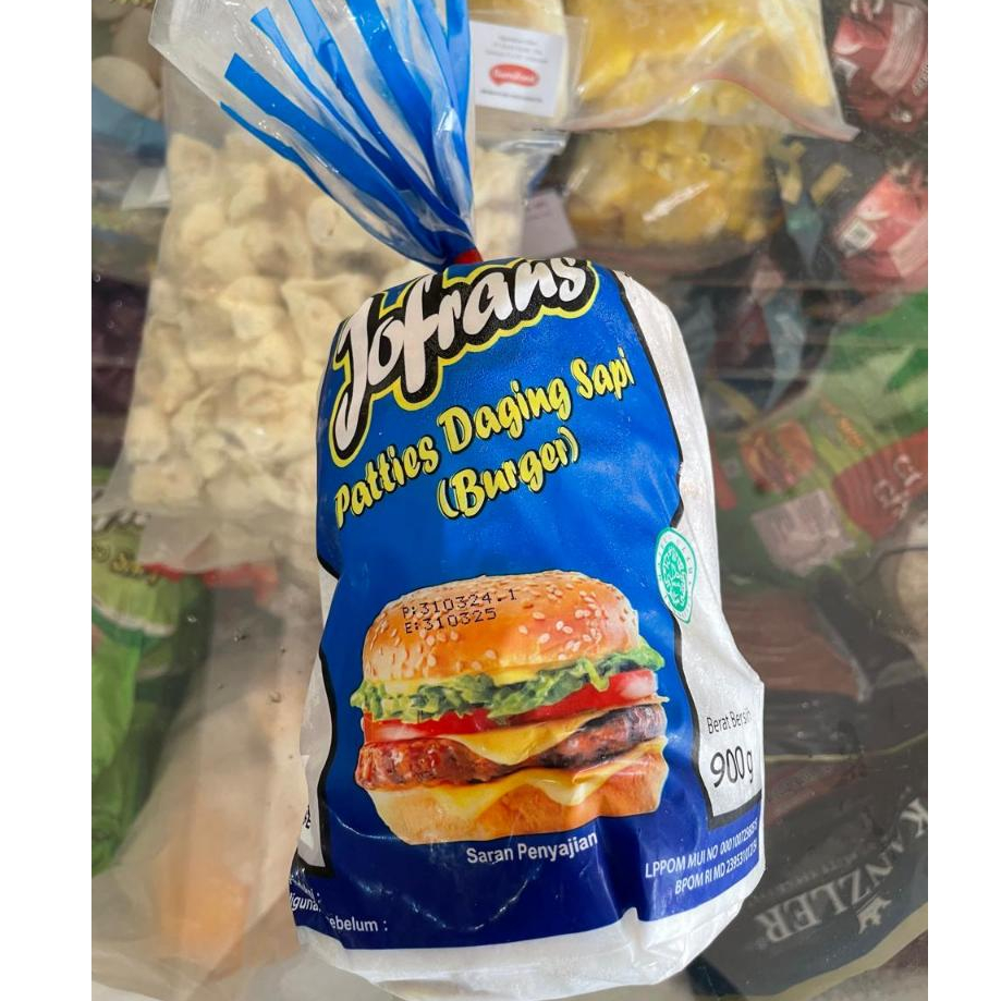 

Jofrans Patties Burger 900gram - Frozen Food