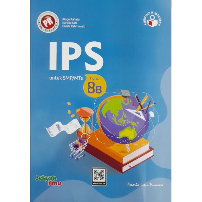 Buku PR IPS kelas 8b, 8 semester 2. Kurikulum merdeka. Intan Pariwara.