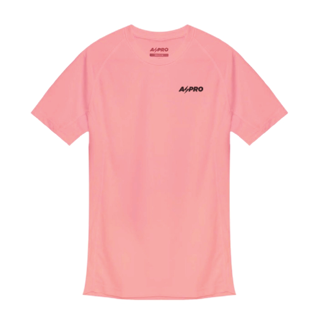 Aspro Women RACE Raglan Tee Running Jersey Kaos Lari - Peach