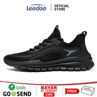 Leedoo Sepatu Jogging Pria Casual Sepatu Sneakers Kerja Fashion Cowok Kekinian Olahraga Shoes MR178