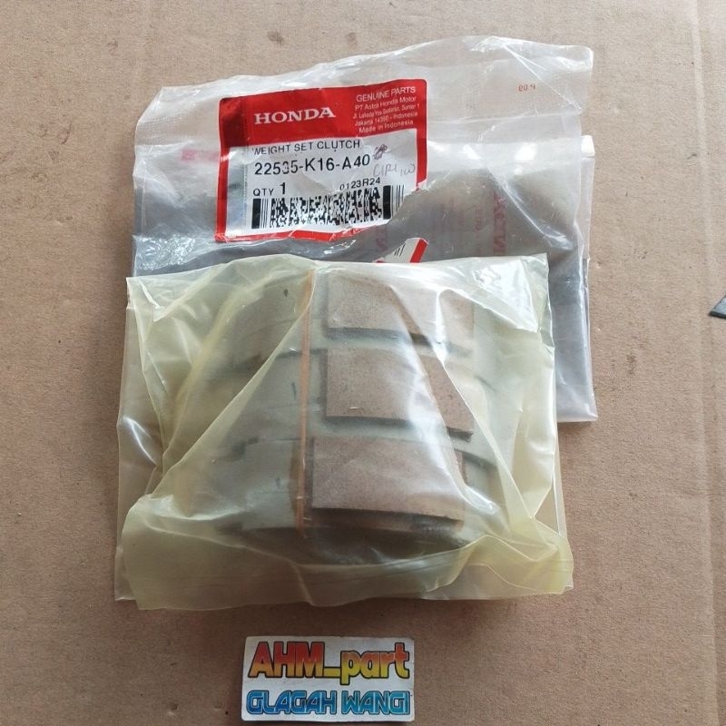 Kampas ganda scoopy ring 12 22535-K16-A40 ori HONDA AHM