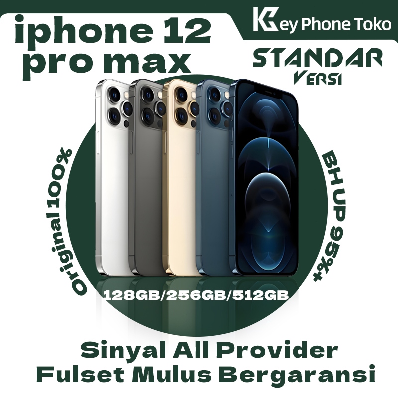 iPhone 12 Pro Max 128GB 256GB Tangan kedua 100%ORI LCD MULUS NORMAL FULSET Garansi 3 bln