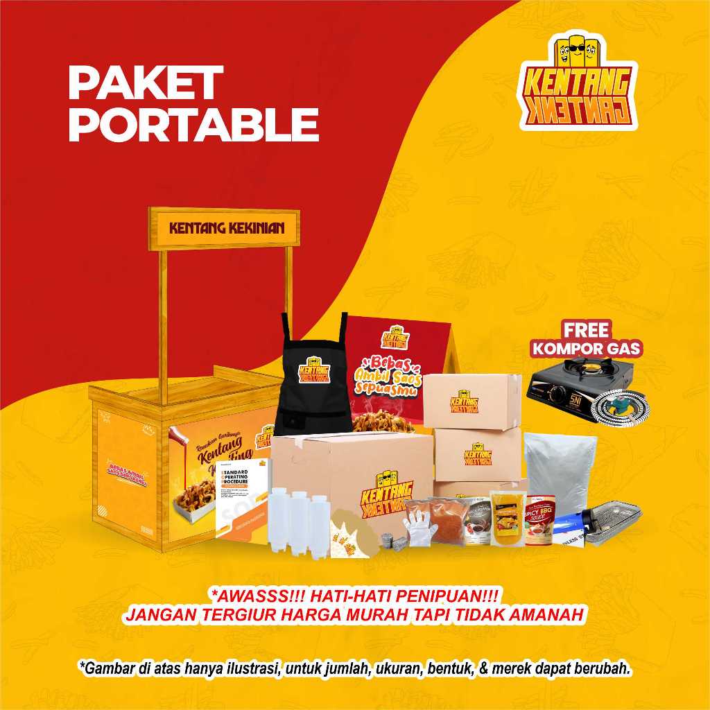 

Paket Usaha Makanan French Fries - Paket Portable