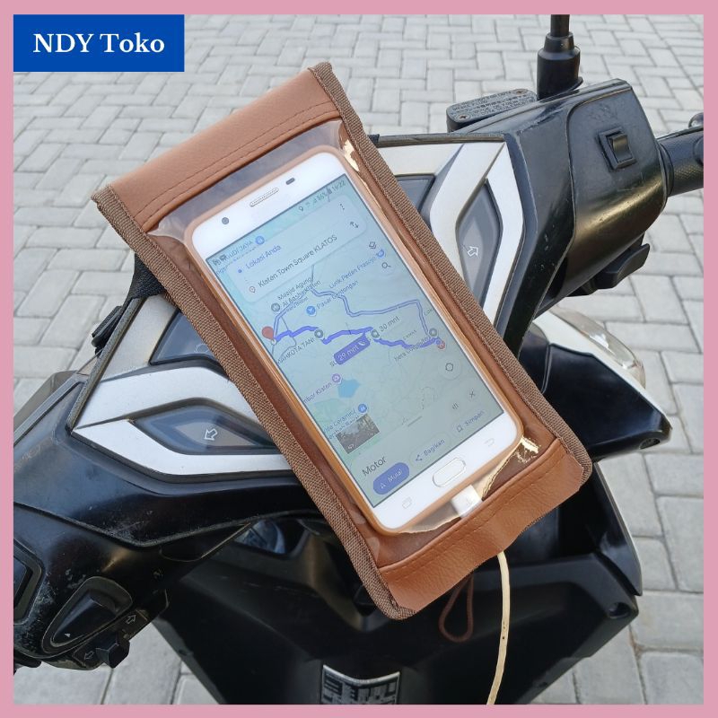 Holder HP Motor Waterproof, Tas HP Motor Multifungsi, Holder HP Ojek Online, cocok untuk motor vario