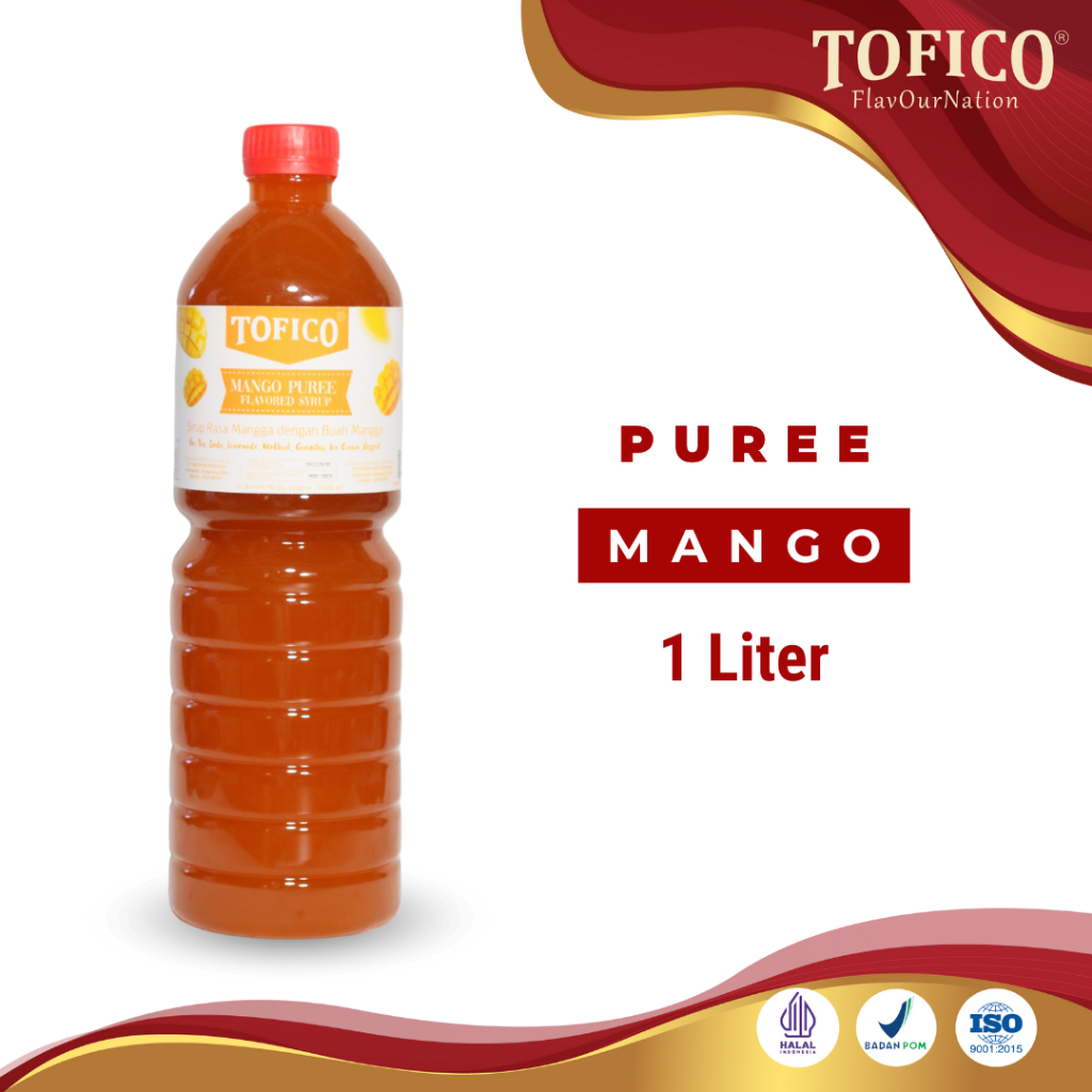 

Mango Puree Tofico / Mangga Ekstrak Premium 1 Liter / Tofico Syrup Official