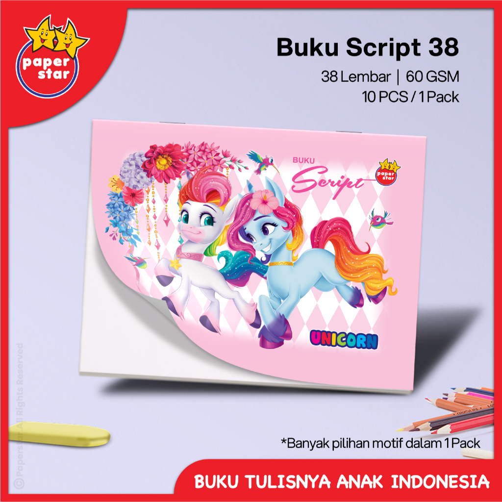 

Paperstar Buku Script Polos 38 Lembar