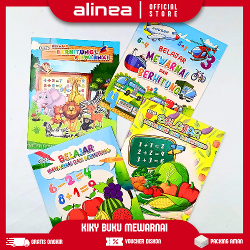 

Buku Mewarnai Anak TK Buku Berhitung dan Mewarnai Kiky Mewarnai