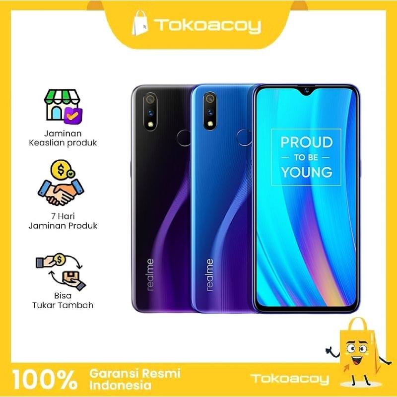 Realme 3 Pro 6/128GB Fullset Garansi Resmi