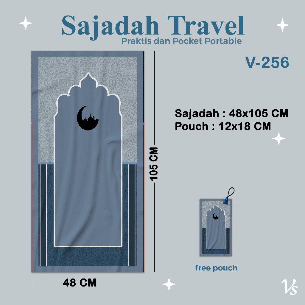 SAJADAH TRAVEL/SAJADAH SOUVENIR TAHLILAN DAN PESTA FREE POUCH