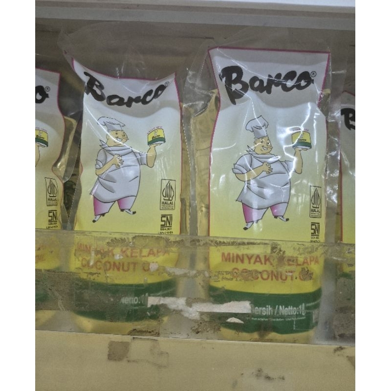 

BARCO MINYAK GORENG KELAPA 1LITER Botol MINYAK GORENG SEHAT Premium Cooking Oil Halal 1liter