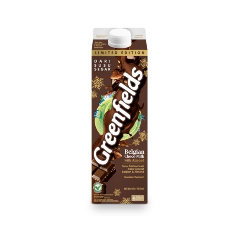 

Greenfields Fresh Milk Belgian Choco Almond 950ml