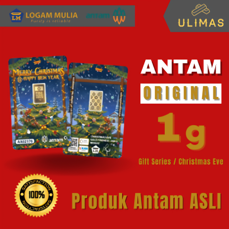 1 Gram Gift Series/Christmas Eve/Logam Mulia/Antam/Original