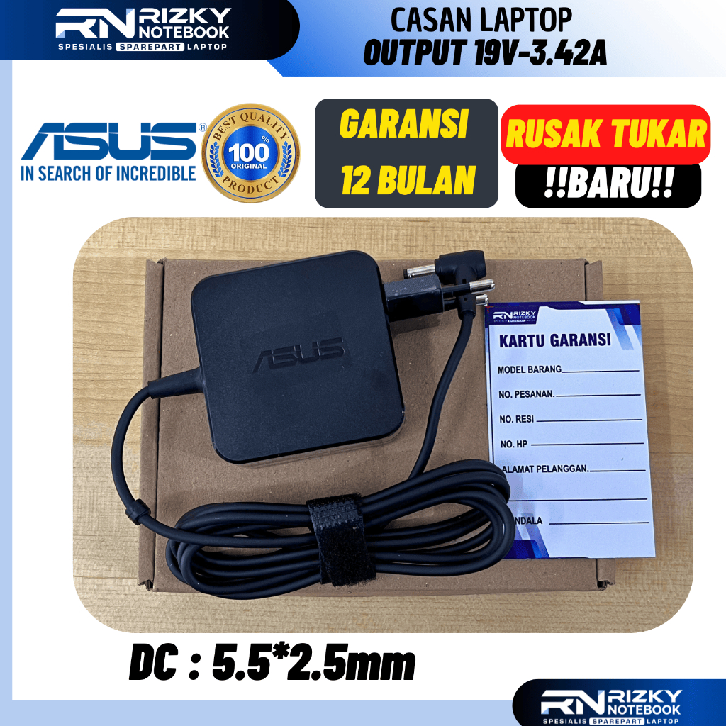 (GARANSI TERPANJANG)X455L X450 X450C X451C X450L A455L adaptor charger casan laptop asus  ORI