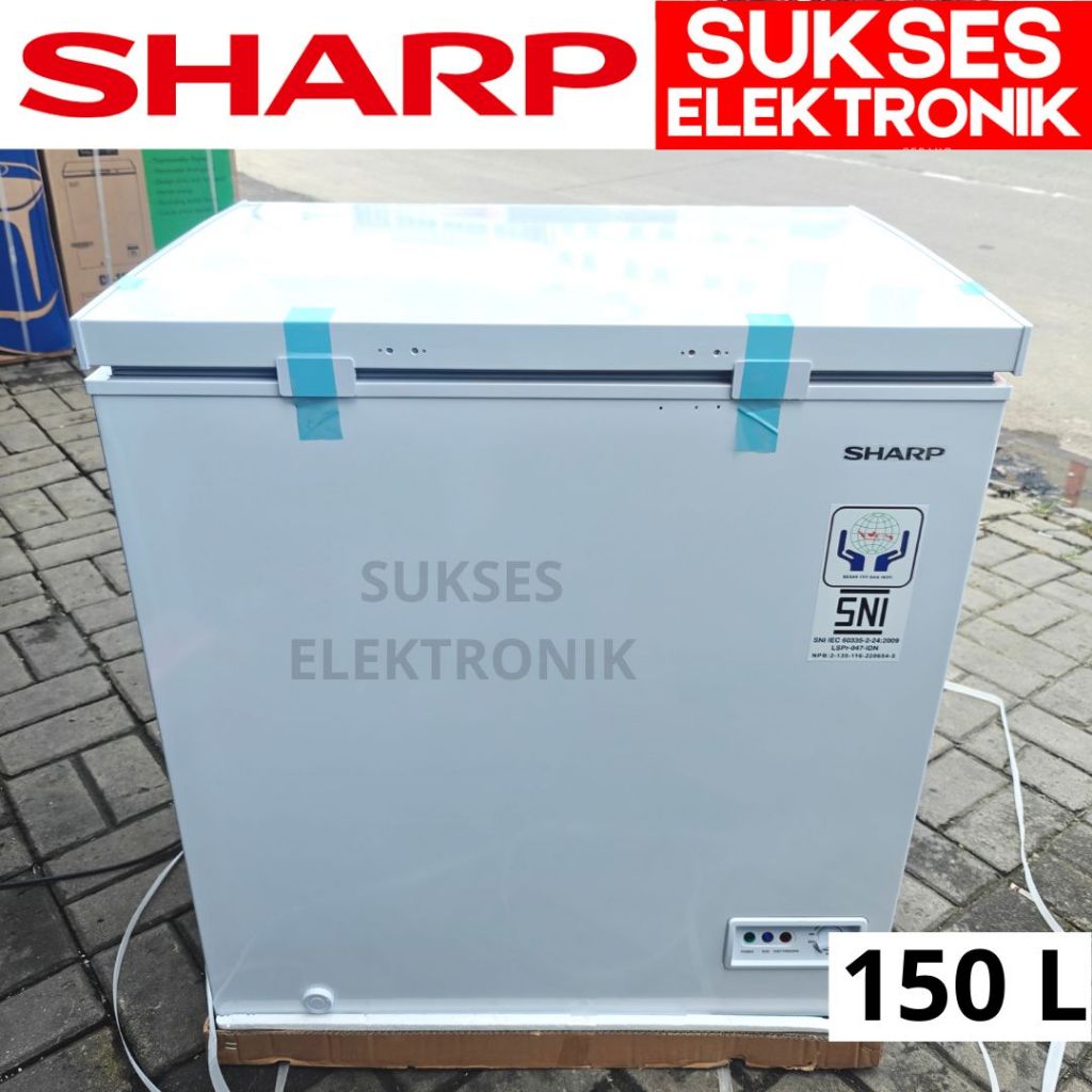 FREEZER BOX SHARP 150 LITER FRV-150X LEMARI KOTAK PEMBEKU ES DAGING SEBLAK BAKSO 150 L 150L