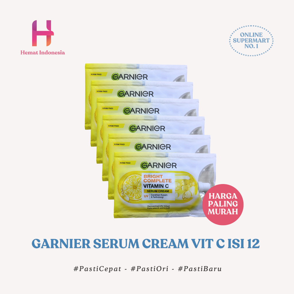 GARNIER SACHET LIGHT COMPLETE UV DAY CREAM 7 GR SACHET GARNIER KUNING KRIM WAJAH GARNIER LC DAY CREA